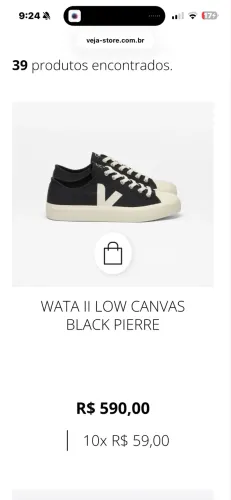 Tênis Veja Seminovo Preto