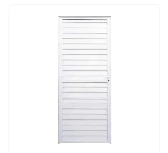 PORTA EM ALUMÍNIO BRANCO NOVA