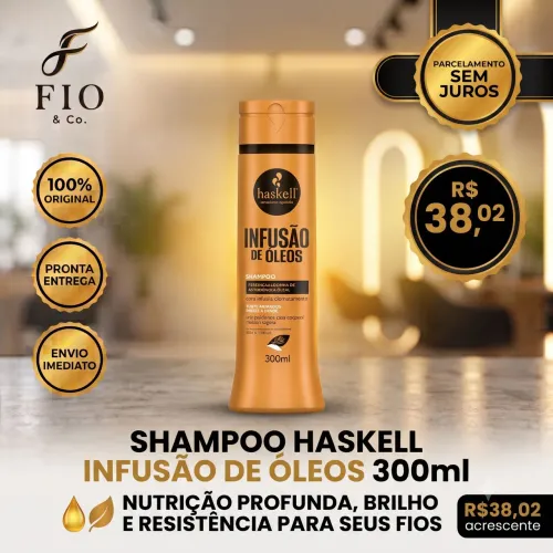 Shampoo Infusão de Óleos Haskell 300ml