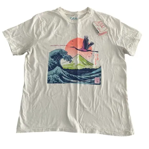 Camiseta Cantão Off-White Mar Aberto Feminina Original Tamanho M