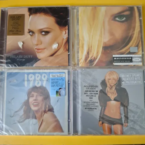 Kit 4 cd's Lacrados (Britney, Madonna, Hillary, Taylor)