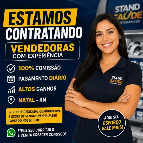 VAGA PARA VENDEDORAS - NATAL/RN