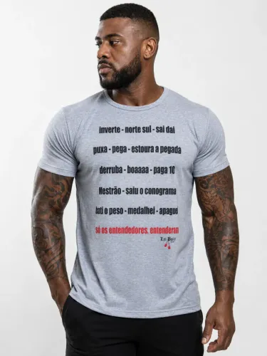 Camiseta Muay Thai Lei Única Fight 100% Algodão Premium Masculina Frases Treino Academia