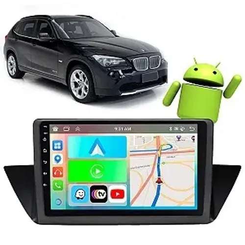 Multimídia BMW X1 Android carplay 10 polegadas 2009/2015