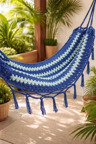 Rede para pet de crochê