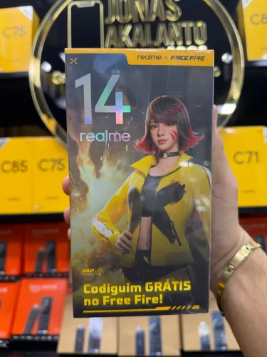 Realme 14 5G NFC 8gb/256gb free fire garantia 01 ano  