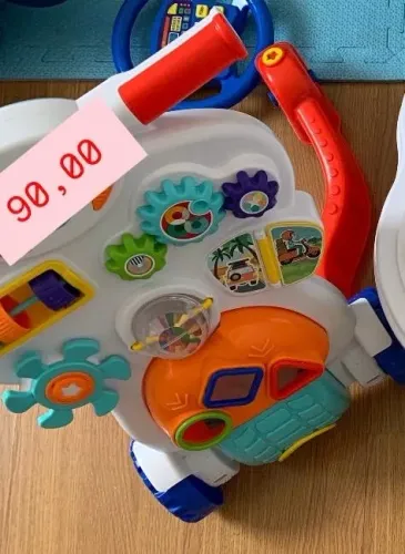 Andador Infantil P/ Bebê Com Centro De Atividades Educativo Cor Branco