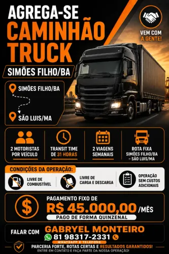 AGREGA-SE CAMINHOS TRUCKS APARTIR 2016