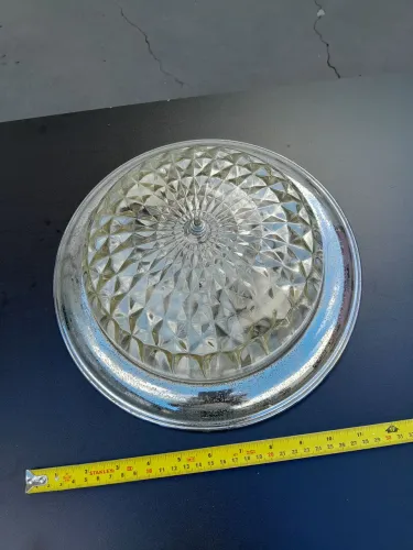 Luminária plafon de sobrepor antiga 