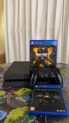 PS4 FAT 1TERA COM 6 JOGOS