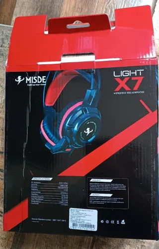 Fone De Ouvido Headset Gamer Com Microfone Rgb X7 Light