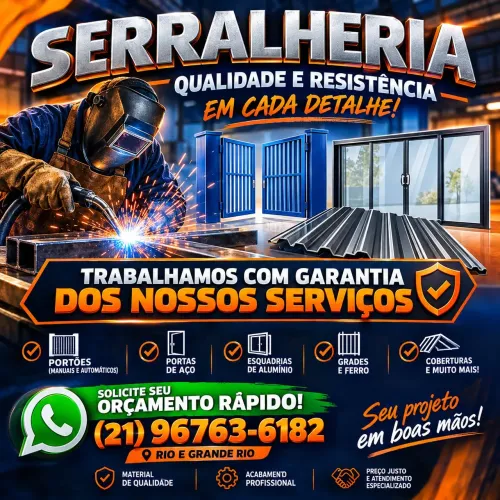 Serralheiro Ferro e Alumínio Atendemos Rápido