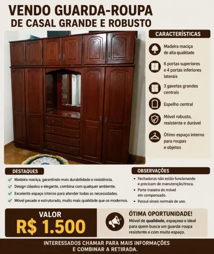 Guarda Roupa de Casal Grande