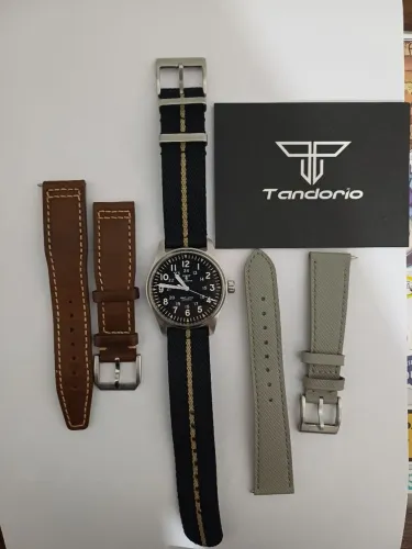 Relógio Tandorio Automático 39mm com vidro de safira 