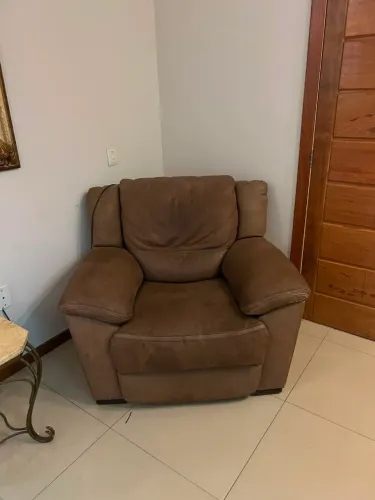 Cadeira do papai elétrica de couro