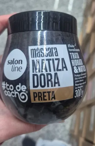 Máscara Matizadora Salon Line Preto