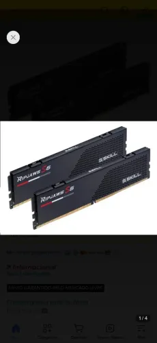 Memoria ram ddr5 2x16gb G. SKILL ripjaws 6000mhz cl36