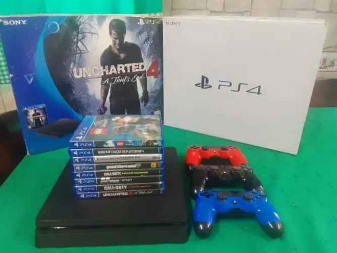 PS4 SLIM 500 GB - TROCO POR ESTEIRA 