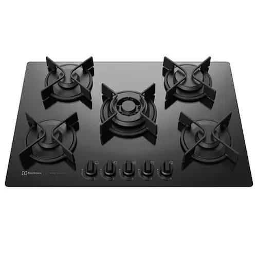 Cooktop Electrolux 5 Bocas Vidro Preto - Novo na Caixa