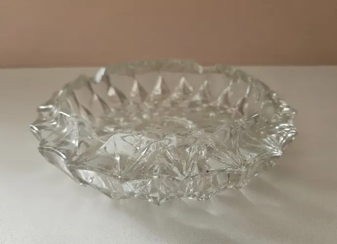 Cinzeiro de Cristal Lapidado