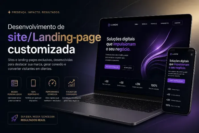 Desenvolvimenot de Landing-Page/Site Customizado
