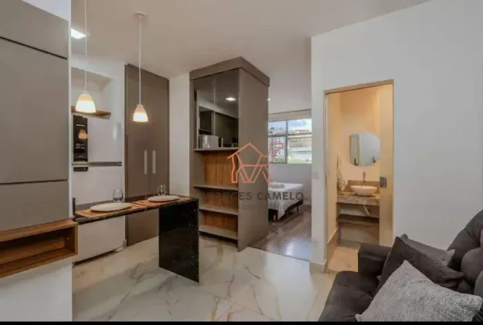 Apartamento com 1 dormitório para alugar, 34 m² por R$ 4.120,00/mês - Buritis - Belo Horiz