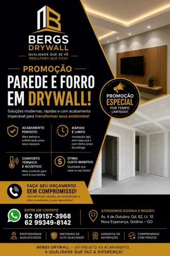 Parede e forro em drywall