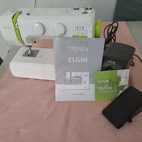 Máquina de Costura Doméstica Overloque Reta Trendy JX-3013 - Elgin