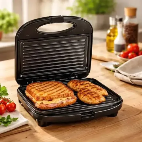 Sanduicheira Elétrica Antiaderente Grill 110/220v