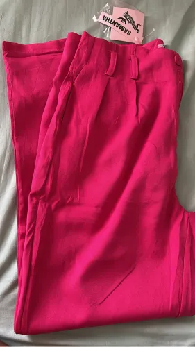 Calça alfaiataria rosa pink