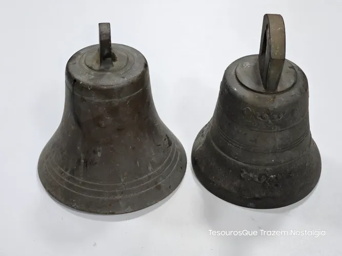 2 Lindos Sinos Antigos 18cm