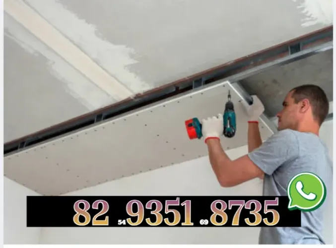 Forro modular drywall Forro vinílico Gesso