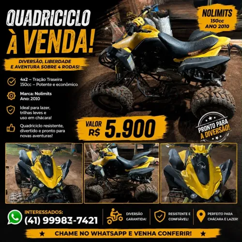 Quadriciclo 4x2 150cc Nolimits