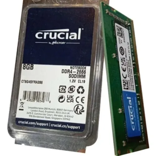 Memória Crucial Ddr4 8gb 2666mhz 1.2v NotebookMemória Crucial Ddr4 8gb 2666mhz 1.2v Notebo