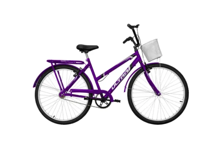 Bicicleta Aro 26 Ultra Bikes Wave Solid LILÁS TAMANHO/Aro 26 + Bomba De Ar P/Encher Pneu