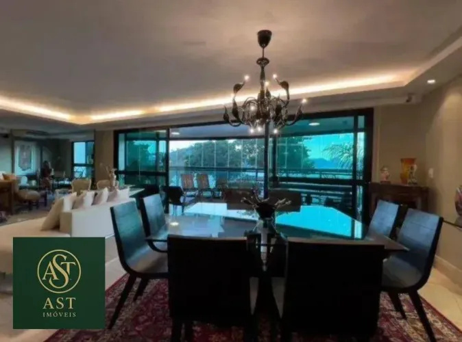 AST IMÓVEIS VENDE Apartamento com 4 suítes, com vista mar í, 436 m² por R$ 4.700.000 - pra