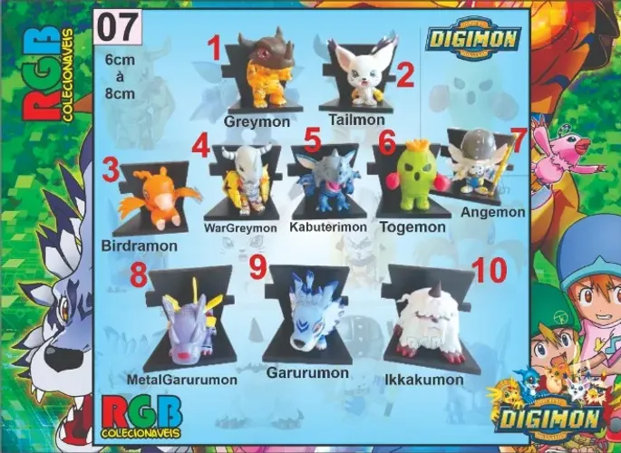 Digimon Colecionáveis