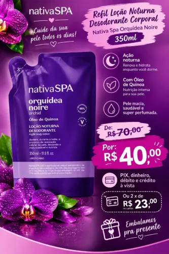 Hidratante Nativa Spa Orquídea Noire
