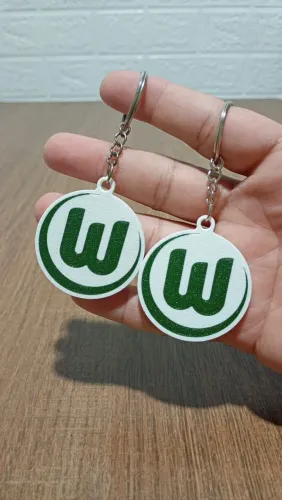 Kit com 2 chaveiros do Wolfsburg clube da Alemanha
