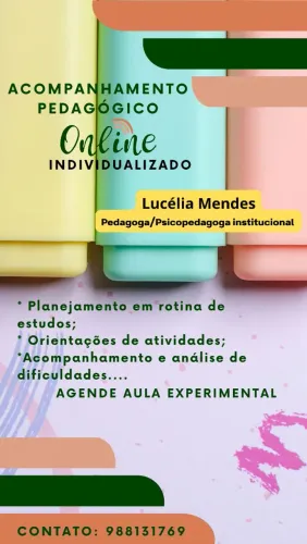 Acompanhamento pedagógico online individualizado