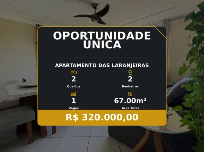 Viva bem em Das Laranjeiras: apartamento amplo e próximo a tudo!