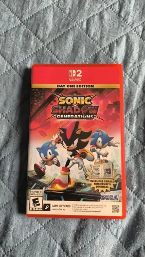 Dois jogos de Nintendo switer 2 assassino cred 230 e Sonic 200
