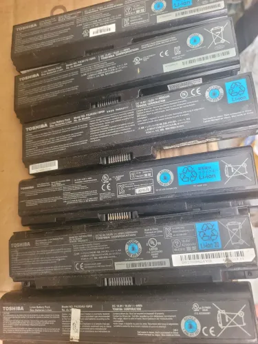 34 bateria toshiba de notebook para retirar 18650 sucata 6 celulas cada