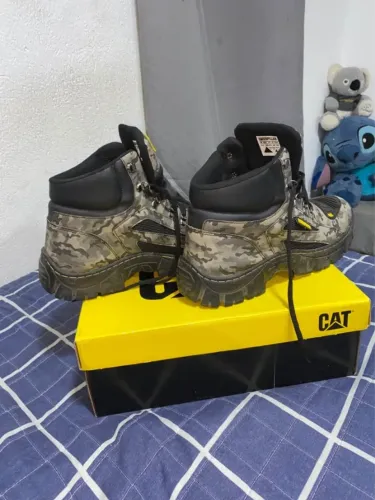 Bota Coturno Masculino CAT Camuflada