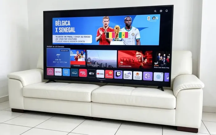 TV 55 4K CRISTAL LG HDR COMANDO VOZ NUNCA FOI ABERTA POUCO USO 1600 PIX 