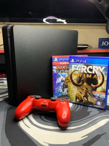 PS4 SLIM 1TB + 5 JOGOS