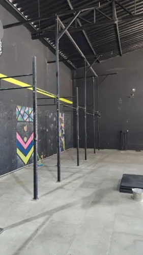 Rack Crossfit/Ginástica - 5 Módulos com suporte alto para Argola
