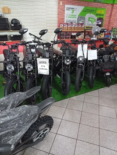 Bike elétrica nova até 36x no boleto bancário.