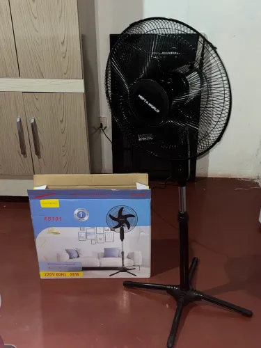 Ventilador HEPTA WORLD, de Coluna, Resfriamento, Silencioso, (PRETO, 220V,)