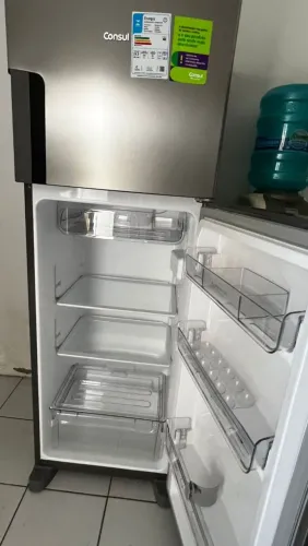 Geladeira/Refrigerador Consul Smart Forst Free Inox Duplex 377L CRM44MKANA